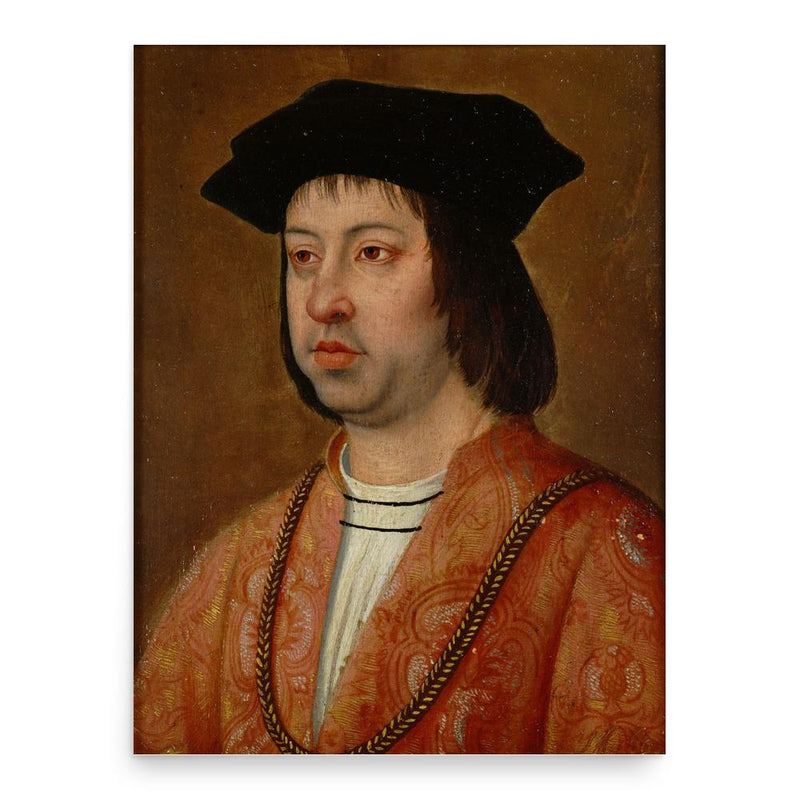 Ferdinand II of Aragon poster print, in size 18x24 inches.