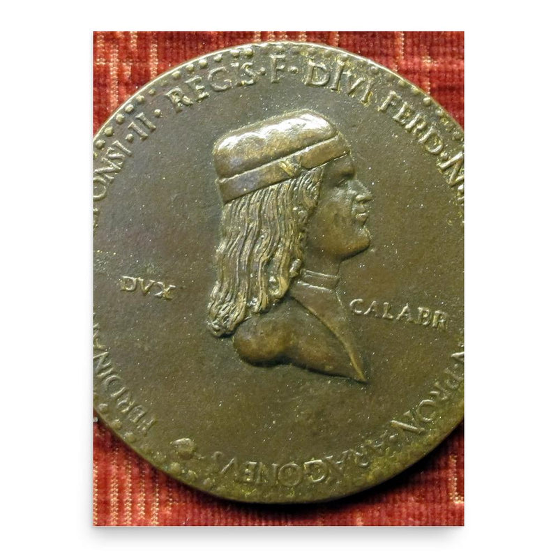 Ferdinand II of Naples poster print, in size 18x24 inches.