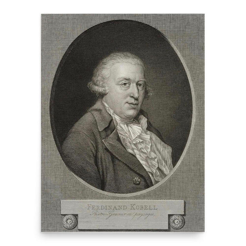 Ferdinand Kobell poster print, in size 18x24 inches.