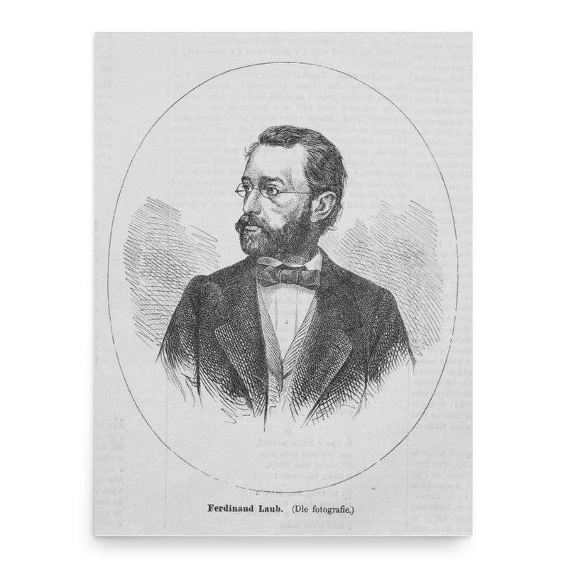 Ferdinand Laub poster print, in size 18x24 inches.