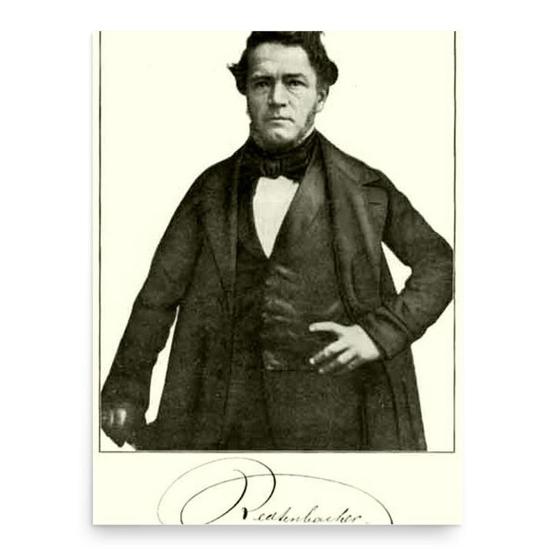 Ferdinand Redtenbacher poster print, in size 18x24 inches.