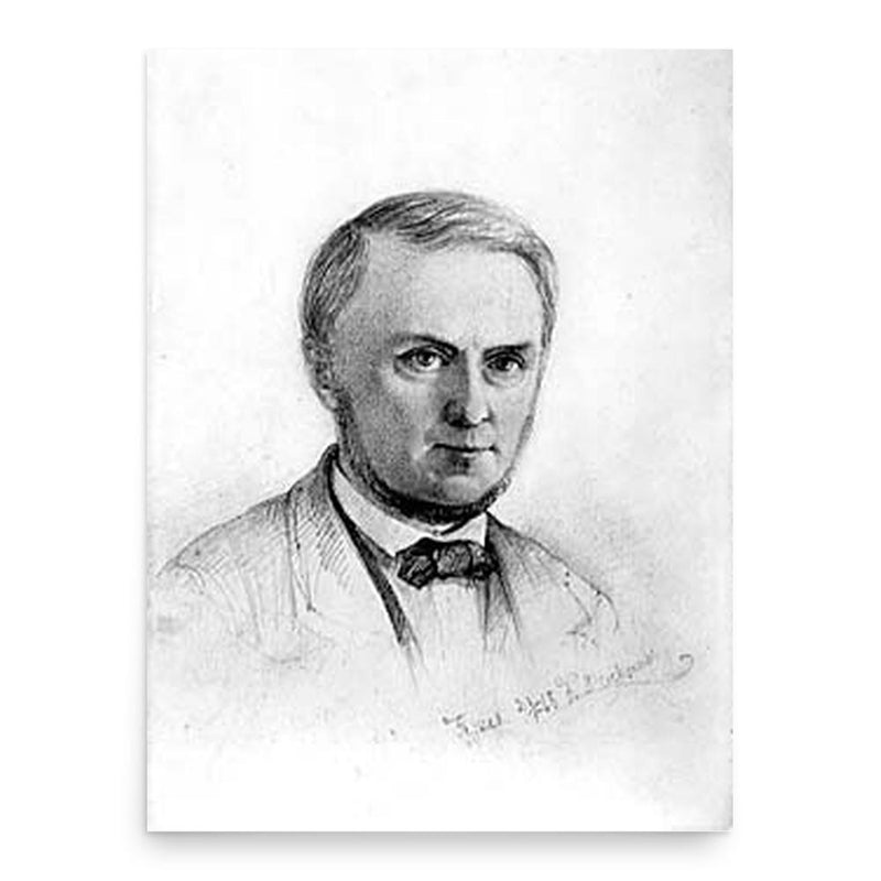 Ferdinand Richardt poster print, in size 18x24 inches.