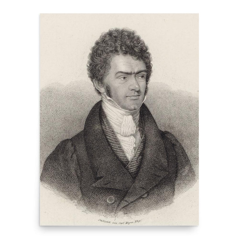 Ferdinand Ries poster print, in size 18x24 inches.