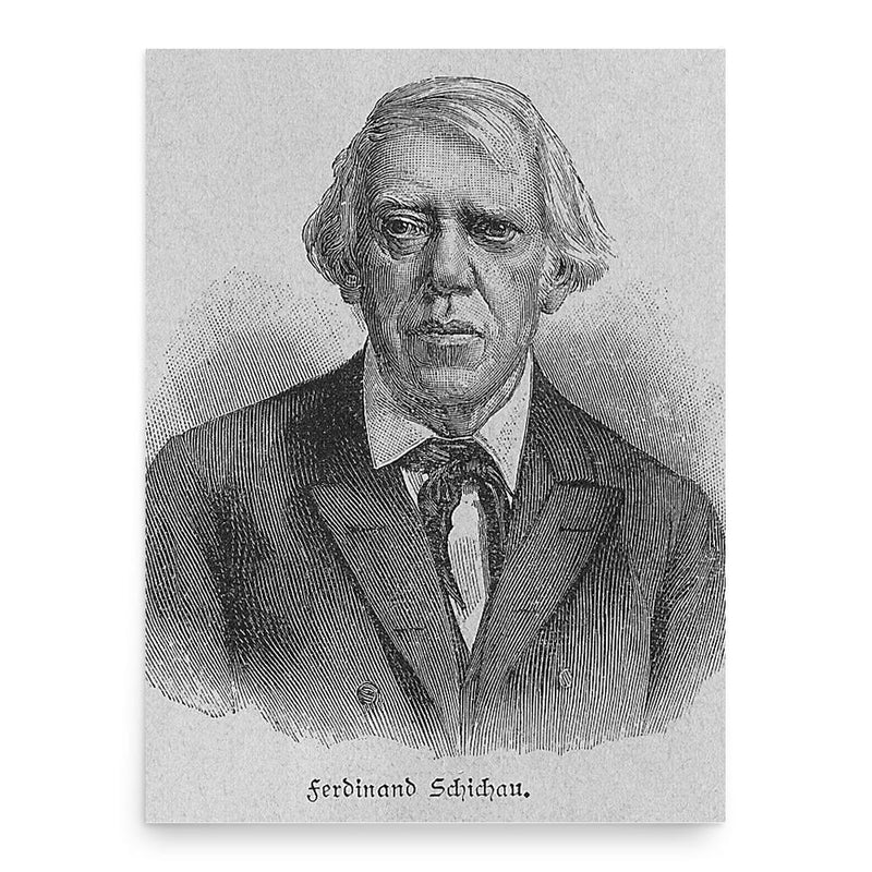 Ferdinand Schichau poster print, in size 18x24 inches.