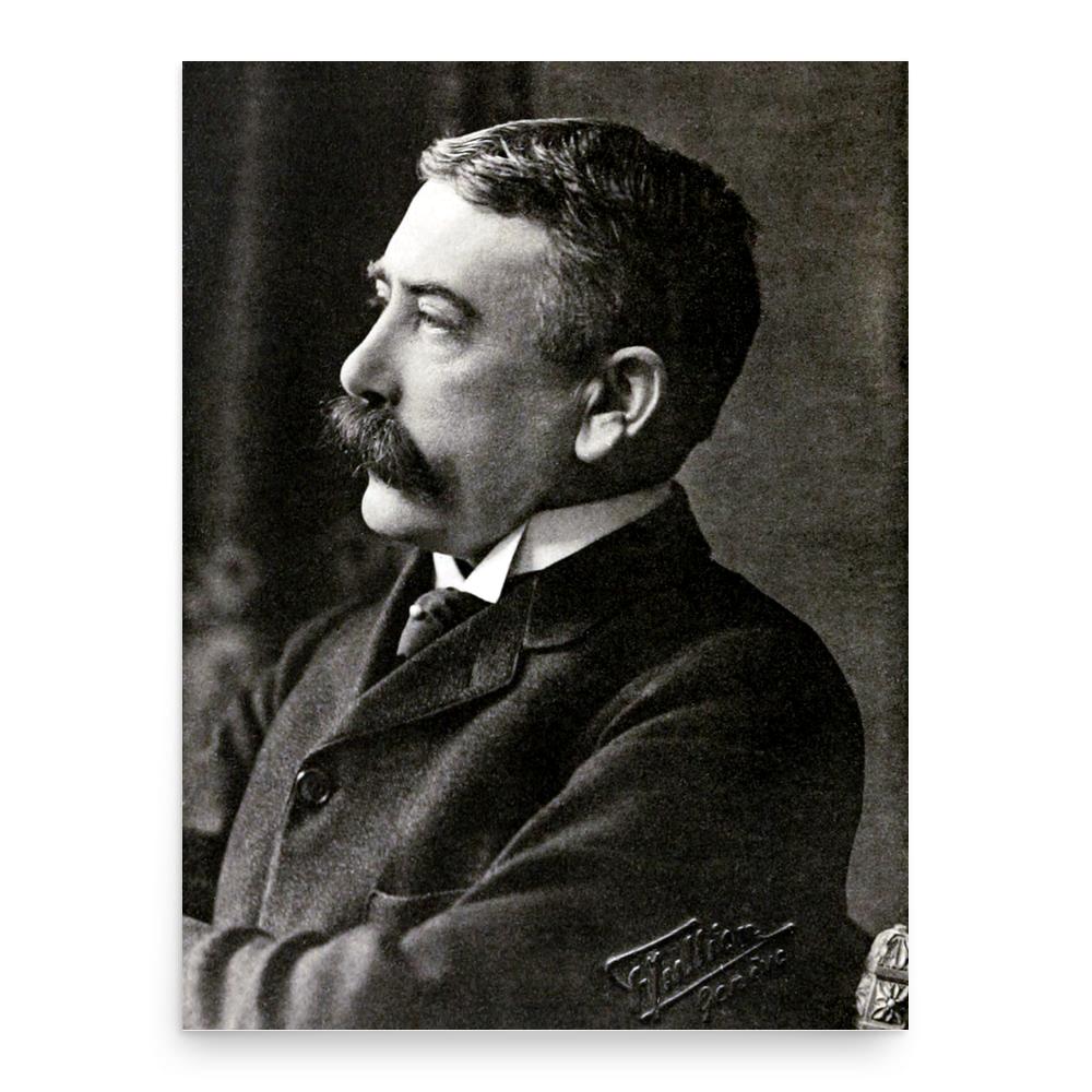 Ferdinand de Saussure poster print, in size 18x24 inches.