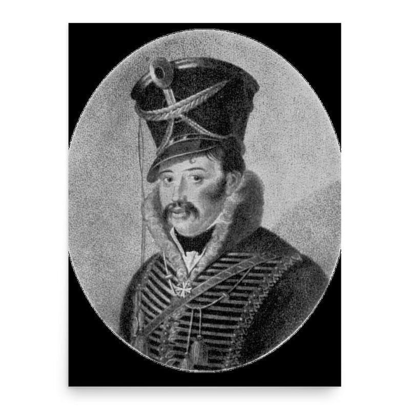 Ferdinand von Schill poster print, in size 18x24 inches.