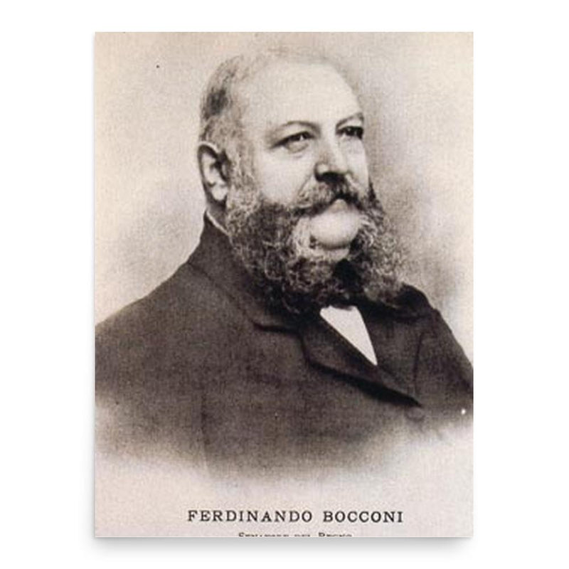Ferdinando Bocconi poster print, in size 18x24 inches.
