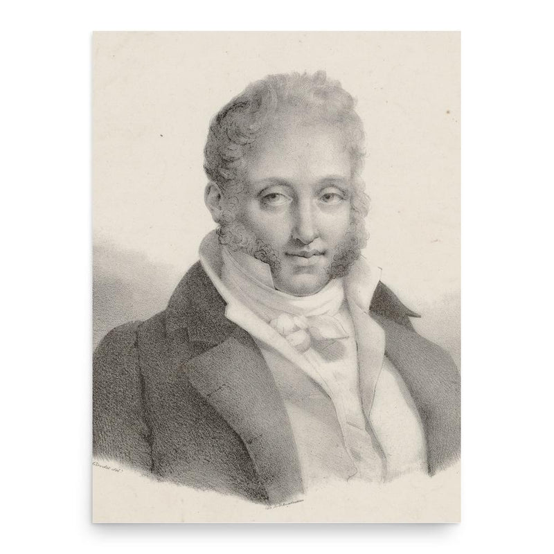 Ferdinando Carulli poster print, in size 18x24 inches.