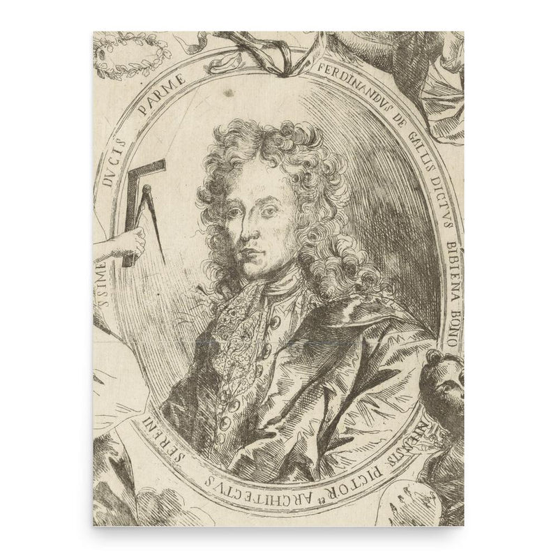 Ferdinando Galli-Bibiena poster print, in size 18x24 inches.