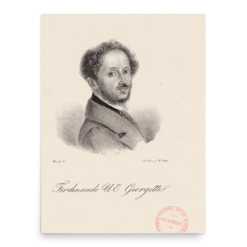 Ferdinando Giorgetti poster print, in size 18x24 inches.