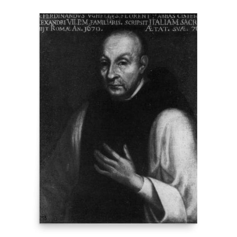 Ferdinando Ughelli poster print, in size 18x24 inches.