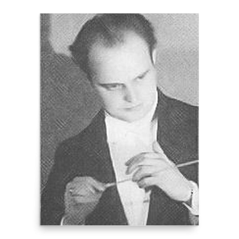 Ferenc Fricsay poster print, in size 18x24 inches.