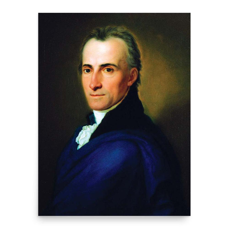 Ferenc Kazinczy poster print, in size 18x24 inches.