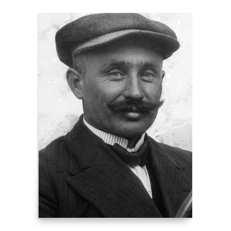 Ferenc Szisz poster print, in size 18x24 inches.