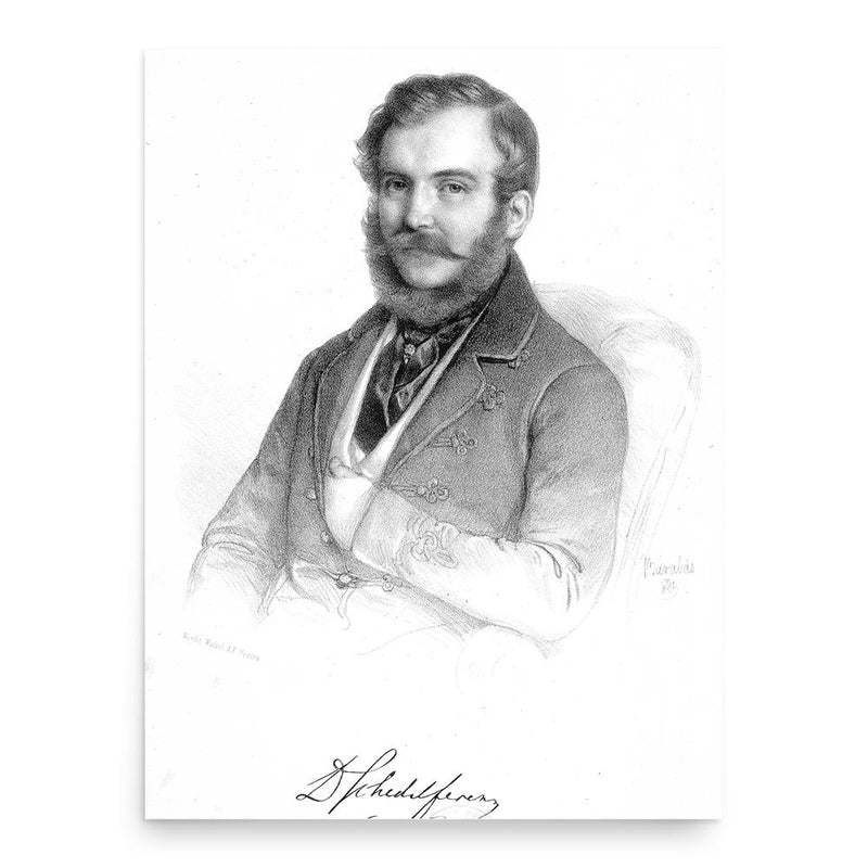 Ferenc Toldy poster print, in size 18x24 inches.