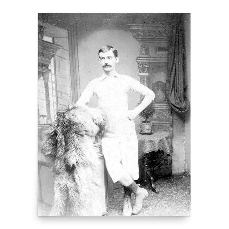 Fergus Suter poster print, in size 18x24 inches.