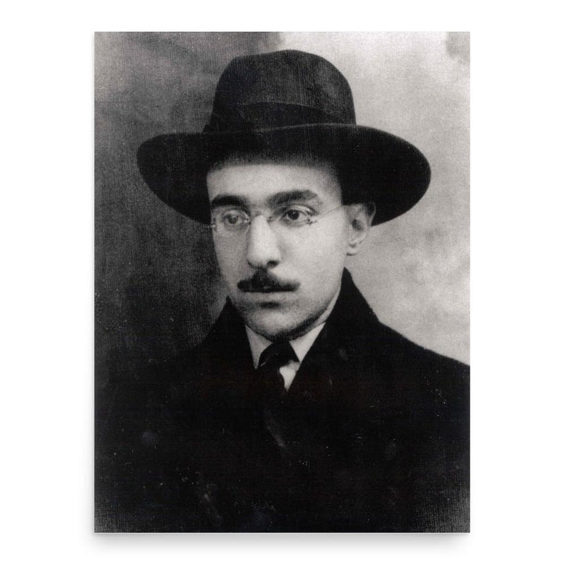 Fernando Pessoa poster print, in size 18x24 inches.