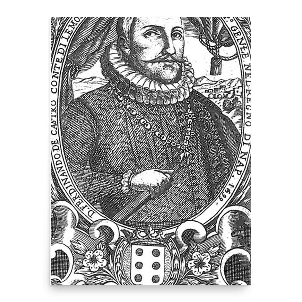 Fernando Ruiz de Castro Andrade y Portugal poster print, in size 18x24 inches.