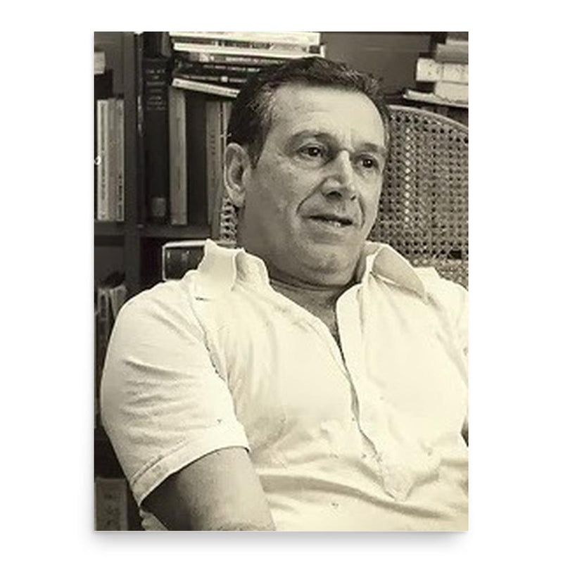 Fernando Sabino poster print, in size 18x24 inches.