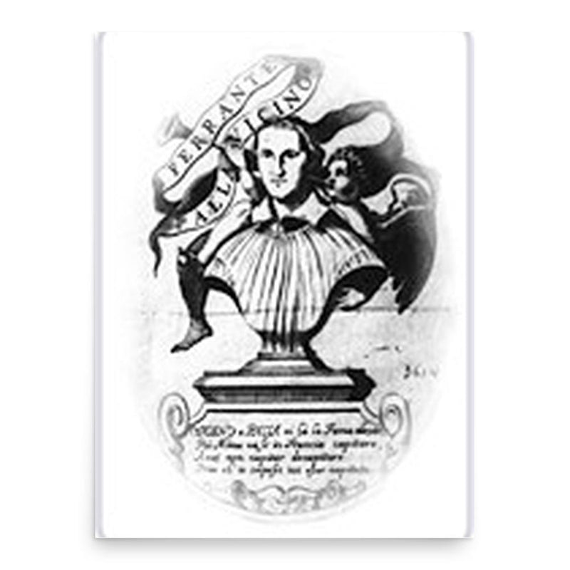 Ferrante Pallavicino poster print, in size 18x24 inches.