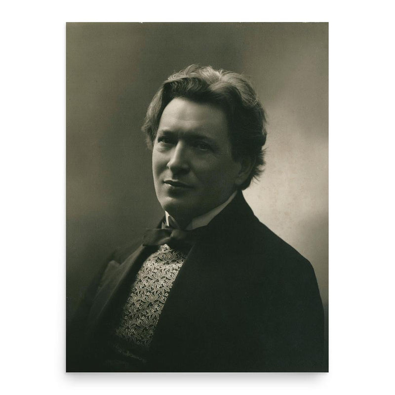 Ferruccio Busoni poster print, in size 18x24 inches.