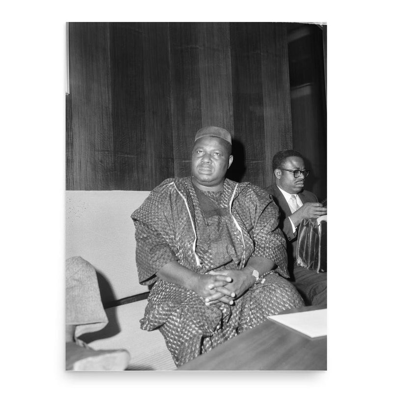 Festus Okotie-Eboh poster print, in size 18x24 inches.