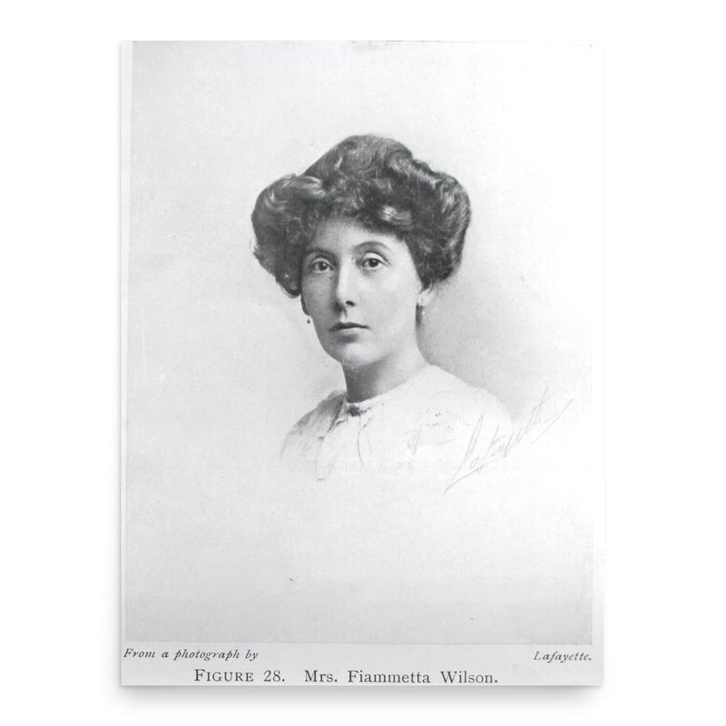 Fiammetta Wilson poster print, in size 18x24 inches.