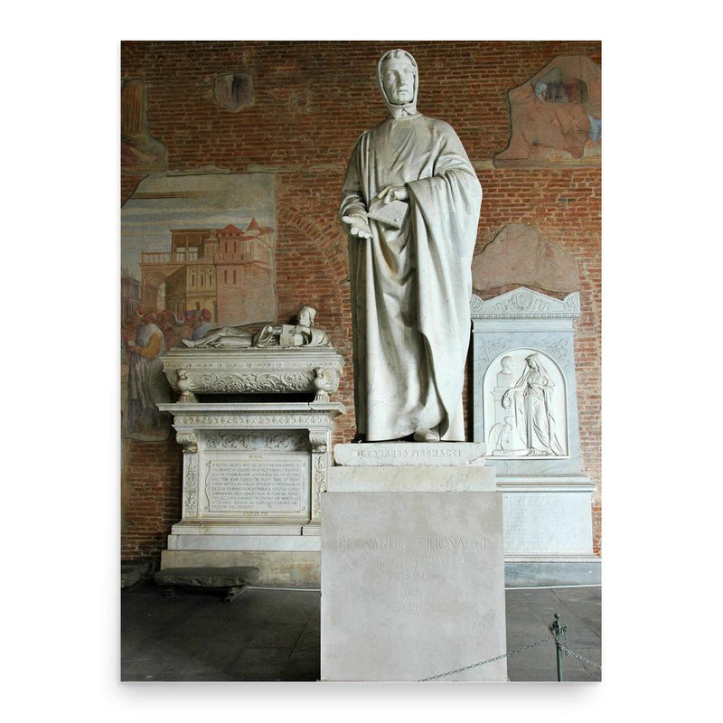 Fibonacci poster print, in size 18x24 inches.