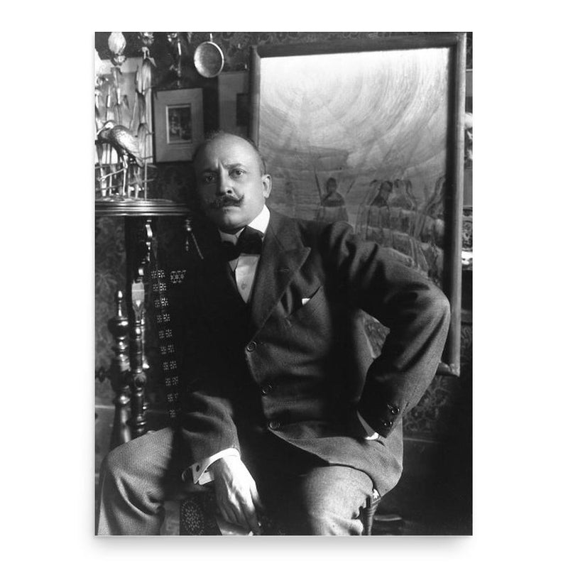 Filippo Tommaso Marinetti poster print, in size 18x24 inches.