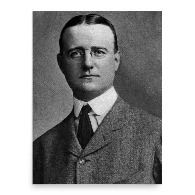 Finley Peter Dunne poster print, in size 18x24 inches.