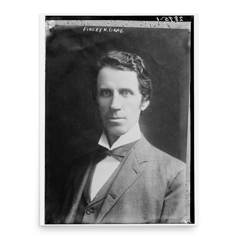 Finly Hutchinson Gray poster print, in size 18x24 inches.