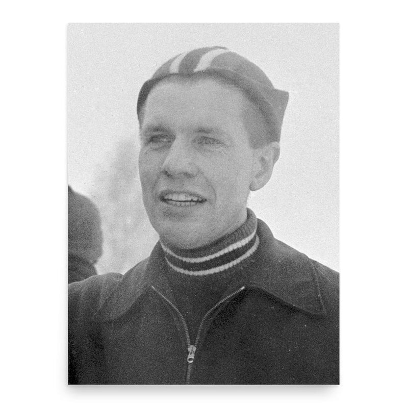 Finn Helgesen poster print, in size 18x24 inches.