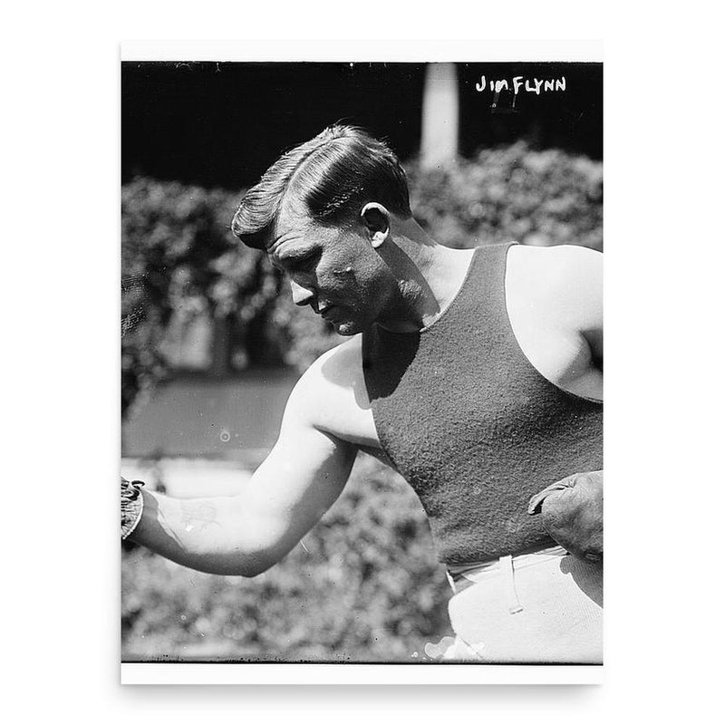 Fireman Jim Flynn poster print, in size 18x24 inches.