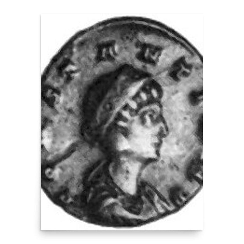 Flavia Julia Constantia poster print, in size 18x24 inches.