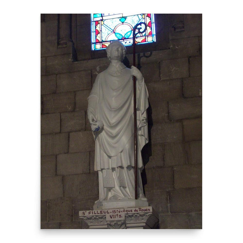 Flavius of Rouen poster print, in size 18x24 inches.