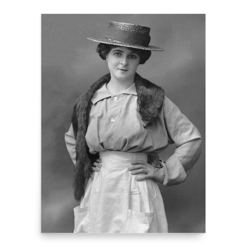 Flora Le Breton poster print, in size 18x24 inches.