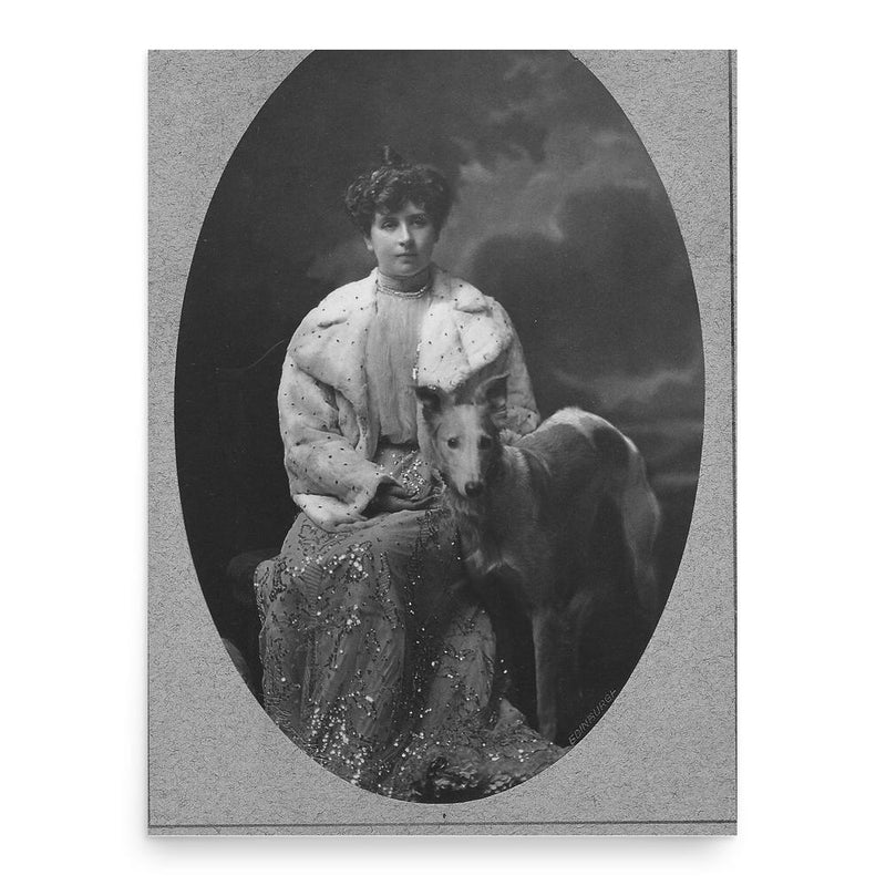 Flora Macaulay poster print, in size 18x24 inches.