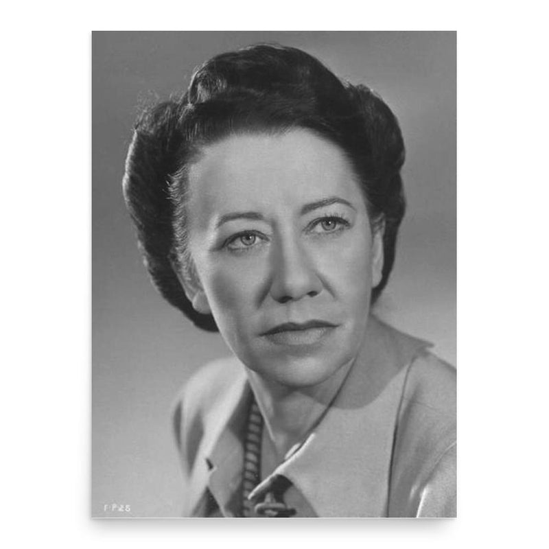 Flora Robson poster print, in size 18x24 inches.
