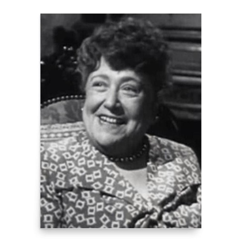 Florence Bates poster print, in size 18x24 inches.