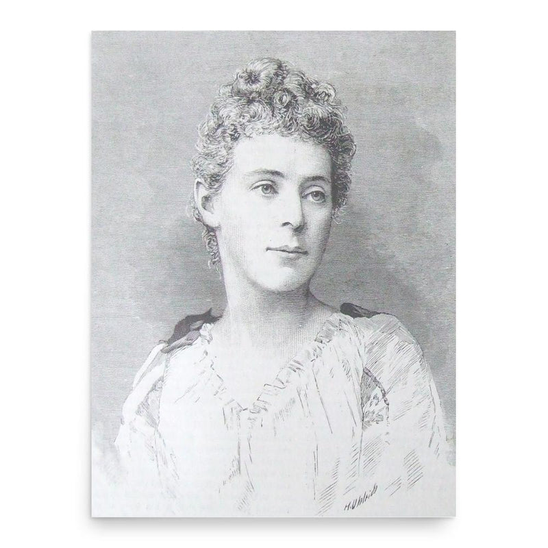 Florence Maybrick poster print, in size 18x24 inches.