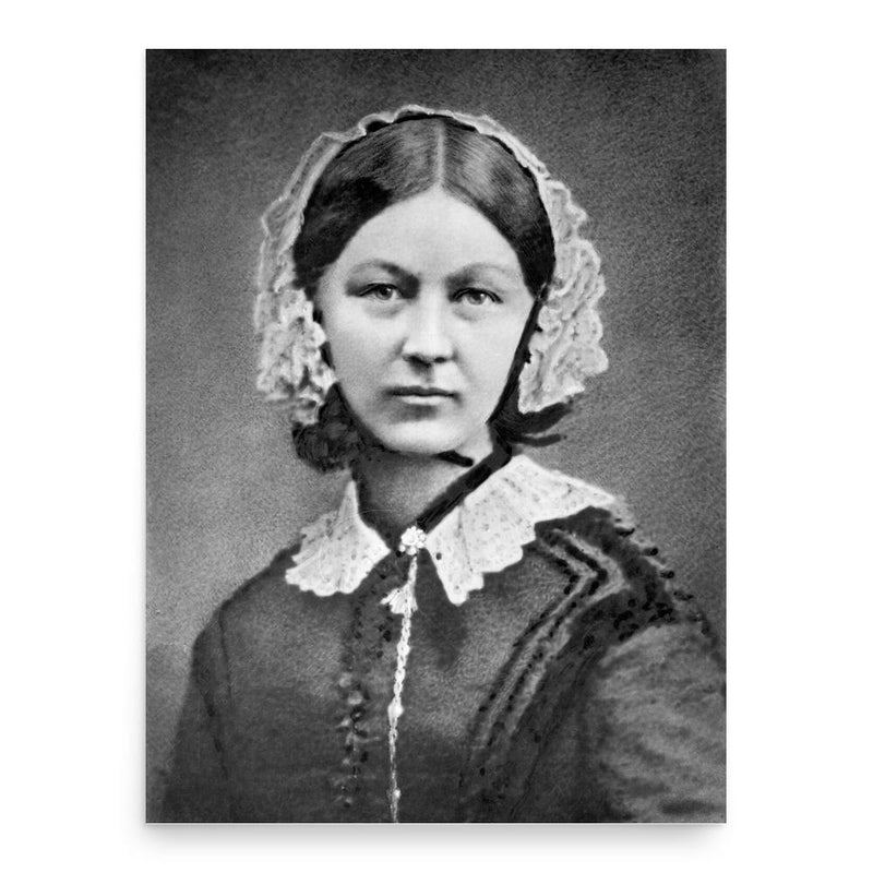 Florence Nightingale poster print, in size 18x24 inches.