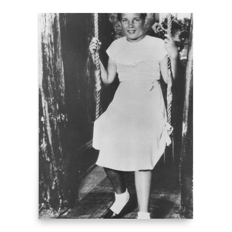 Florence Sally Horner poster print, in size 18x24 inches.