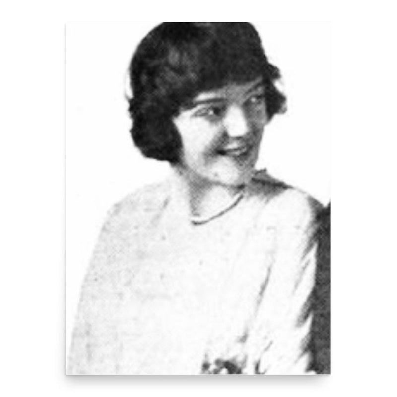 Florence Shirley poster print, in size 18x24 inches.