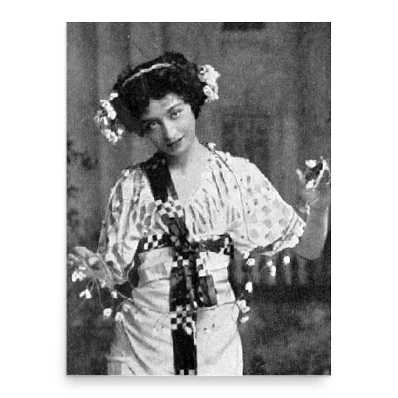 Florence Smithson poster print, in size 18x24 inches.