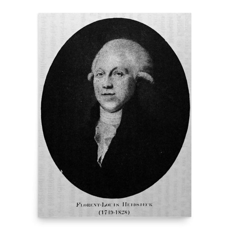 Florens-Louis Heidsieck poster print, in size 18x24 inches.