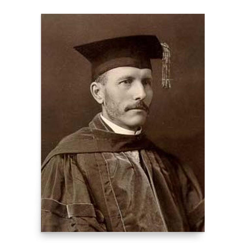 Florian Cajori poster print, in size 18x24 inches.