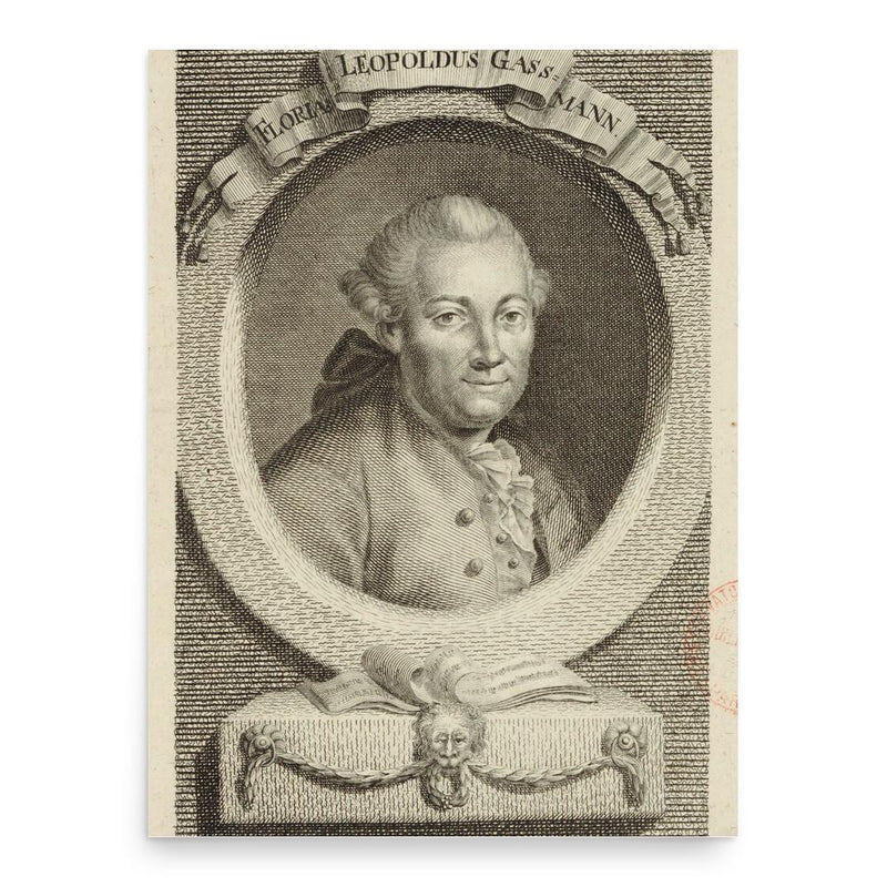 Florian Leopold Gassmann poster print, in size 18x24 inches.
