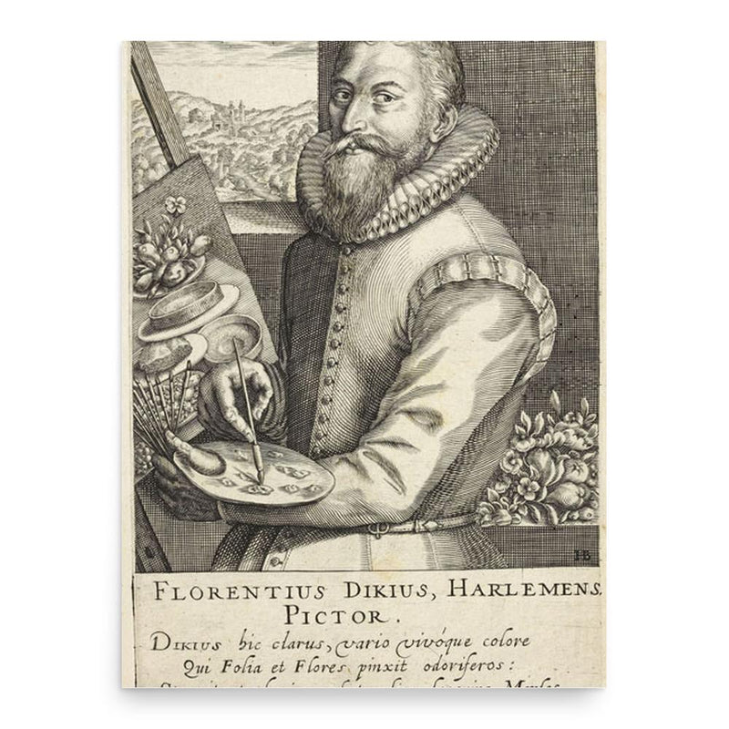 Floris van Dyck poster print, in size 18x24 inches.