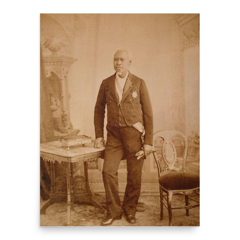 Florvil Hyppolite poster print, in size 18x24 inches.