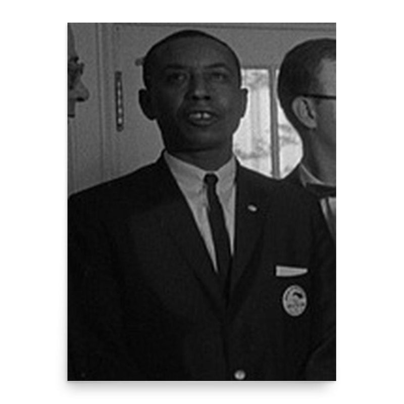 Floyd McKissick poster print, in size 18x24 inches.